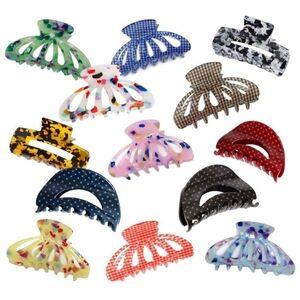 Six Pack High Quality Assorted Hair Claw Clips for Women